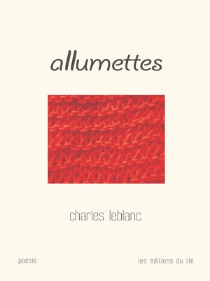 cover image of allumettes
